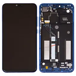 Дисплей для Xiaomi Mi 8 Lite 6.26, синій, з рамкою, High , M1808D2TG
