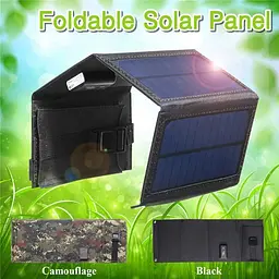 Складаний сонячний зарядний пристрій Solar Powerbank 20W MP04B Чорний - мініатюра 6