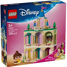 Конструктор LEGO Disney Princess Мініпринцеси Бель і Тіана з замком 358 деталей (43291)