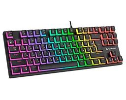 Клавіатура ігрова механічна GamePro MK-80B USB Blue switch (Clicky) RGB Black - мініатюра 3