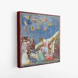 Інтер'єрна картина Плач за Христом, Джотто ді Бондоне, Giotto di Bondone, Lamentation, релігійний декор, 60×60 см (id6974) - мініатюра 2