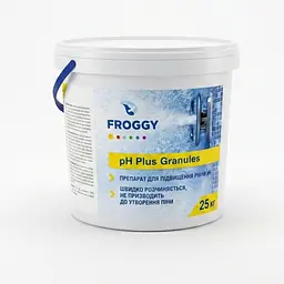 Засіб для підвищення pH у басейні Froggy pH+ Granules 25 кг гранули для підтримки правильного pH води