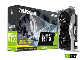Відеокарта GeForce RTX 2060 6GB Zotac AMP (ZT-T20600D-10M) Б/В - мініатюра 2
