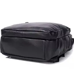 Міський чоловічий рюкзак шкіряний чорний Tiding Bag B2-03555A - мініатюра 3