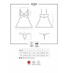Еротичний комплект Obsessive 810 L/XL білий - мініатюра 6