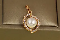 Кулон Xuping Jewelry Воз"єднання із перлиною 1,8 см золотистий