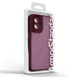 Защитный чехол для Motorola G55 5G, бордовый, ShadeX, противоударный, матовый, панель PC+TPU, защита всего корпуса, амортизация ударов при падении, ArmorStandart (ARM83389) - мініатюра 3