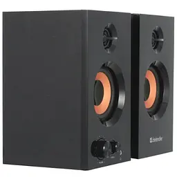 Акустичні колонки Defender Aurora S20 (2.0) 2x10W (дерево) Чорні - мініатюра 5