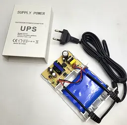 Мобільна батарея Power bank 6000мА (3x18650) UPS для WI-Fi роутера, ONU, медіа конвертора, камери ДБЖ Павербанк 12V 2А UKC - мініатюра 3