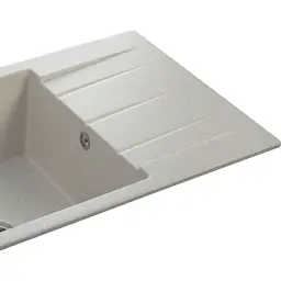 Мийка кухонна GRANADO NAVIA gris з сифоном (775*495mm.) (gr3808) - миниатюра 4