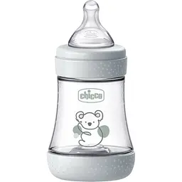 Пляшка для годування Chicco Perfect 5 пластикова із силіконовою соскою 0+ місяців сірий 150 мл (20211.32.40)