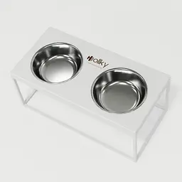 Hollky Base XL20 — миски на підставці для великих собак (2 × 1,8 л) - мініатюра 3
