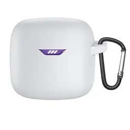 Силіконовий чохол для навушників JBL Tune Flex, Hang Case, білий, ультратонкий захисний кейс товщиною 2 мм, захист від подряпин, пилу та ударів, компактний, з карабіном для кріплення, ArmorStandart (ARM79922)
