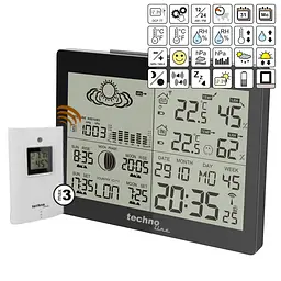 Метеостанція Technoline WS6760 Black (WS6760), Чорний - мініатюра 6