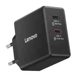 Блок питания для ноутбука Lenovo Dual USB-C 65W GaN Charger (40AW065BEU) - миниатюра 7
