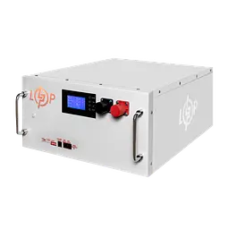 Акумулятор LP LiFePO4 51,2V - 280 Ah (14336Wh) (BMS SP 200A/100А) RM RS485/CAN LCD WH - мініатюра 3