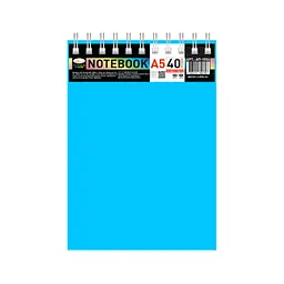 Блокнот А5 В-БП5-40(Light-Blue) 40 аркушів пружина зверху
