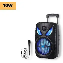 Портативна колонка XPRO GZ-9908 валіза 10Вт USB SD FM радіо Bluetooth 1 мікрофон ДУ (MER-15673) - мініатюра 2