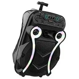 Портативна колонка бумбокс XPRO ZQS15102 валіза 30Вт USB SD FM радіо Bluetooth 1 мікрофон ДК (MER-15703) - мініатюра 4