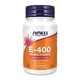 Витамин E Vitamin E-400 With Mixed Tocopherols 50 капсул