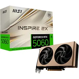 Відеокарта MSI GeForce RTX 5060 Inspire 2X OC 8GB [G506-8I2C/912-V537-001] EU [133921]