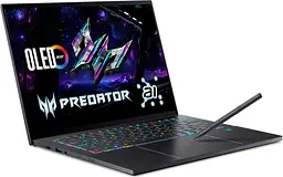 Ноутбук Acer Predator Triton 14 AI PT14-52T (14.5 2.8K OLED Touch 120 Hz, Intel U9 288V, 32 GB, 1 TB, RTX 5070, W11H) Charcoal Black (NH.U0GAA.002) - мініатюра 8