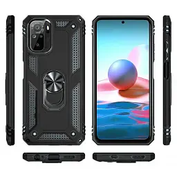 Панель BeCover Military для Xiaomi Redmi Note 10 / Note 10s Black (706062) - мініатюра 3