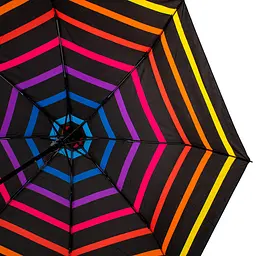 Жіноча складана парасолька напівавтомат Happy Rain 97 см різнобарвна - мініатюра 3