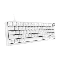 Клавіатура Ajazz AK690 Peach Mist Switch USB UA White (AK690-PM-W) - мініатюра 4