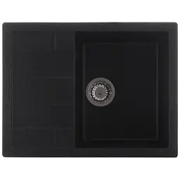 Кухонна мийка Zerix ZS-6550S-13 graphite ZX4545, Графит