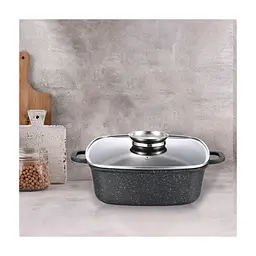 Каструля Gusto квадратна покриття Marble 2,8 л (GT-2504-20) - мініатюра 2