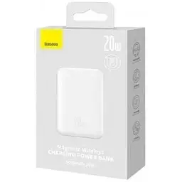 Зовнішній акумулятор Baseus MagSafe 6000mAh 20W (PPCX020002) білий - мініатюра 6