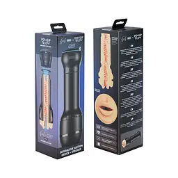 Мастурбатор-ротик Kiiroo Feel Mouth зі всмоктувальною інтерактивною насадкою PowerBlow Combo Set - мініатюра 5