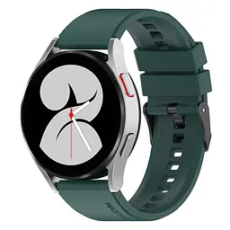 Ремінець GT для Realme Watch - темно-зелений ширина кріплення 20мм силікон Watchbands (W28-1WB39690011) - мініатюра 3