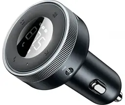 FM-трансмітер Baseus Enjoy Car Wireless MP3 Charger Wireless 5.0+5V/3.4A Black (CCLH-01) [61086] - мініатюра 2