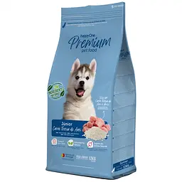Сухой корм для щенков до 12 месяцев happyOne Premium Junior Fresh Meat со свежим мясом 12 кг