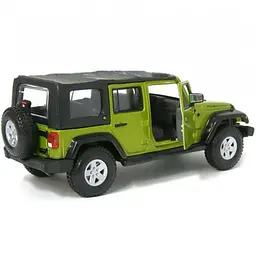 Колекційна металева модель позашляховика Bburago Jeep Wrangler Unlimited Rubicon серії Street Fire 1:32 - мініатюра 6