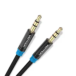 Кабель Vention 3.5мм/3.5мм M/M 0.5м Black P350AC050-BM - мініатюра 2