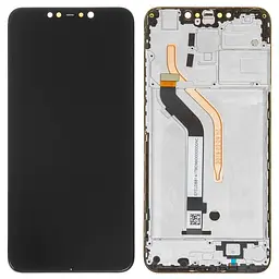 Дисплей для Xiaomi Pocophone F1, чорний, з рамкою, High, M1805E10A