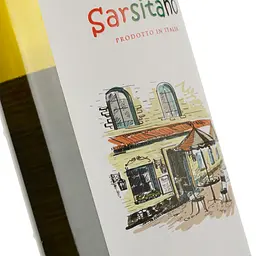 Вино Sarsitano Vino Bianco Secco, біле, сухе, 0,75 л - мініатюра 3