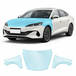 Антигравійна захисна бронеплівка за лекалами для BYD Qin L (Seal 06 / Seal 6 DM-i) I 2024- капот і передні крила