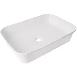 Раковина накладна Qtap Virgo N 560х380х130 мм, White, прямокутна, без донного клапана QT18116308W