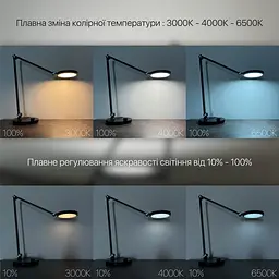 Світильник настільний LED EVEREST 8W 3000-6500К білий Violux ( 530001 ) - мініатюра 4