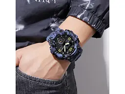 Чоловічий наручний годинник 1965CMBU Camo Blue Skmei acs0030457 - мініатюра 4