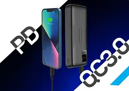 Зовнішній акумулятор (павербанк) Gelius GP-PB302 20000 mAh чорний - мініатюра 4
