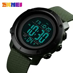 Наручний годинник Skmei 1434 Army Green Black ABS ring, 1434AGBK (18475) - мініатюра 4