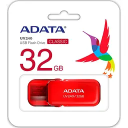 Флеш-накопичувач Adata Flash 32Gb USB 2.0 AUV 240 Red (AUV240-32G-RRD) - мініатюра 3