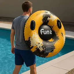 Надувний тюбінг Fun It Sunset 102 см жовтий - мініатюра 5