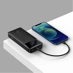 Акумулятор зовнішній Baseus Bipow 20000 мАг 22.5W powerbank PPXD20 чорний - мініатюра 5
