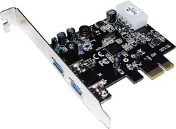 Контролер PCI-E USB3.0 (2ext. Molex) Low Profil, NEC, RTL - мініатюра 6